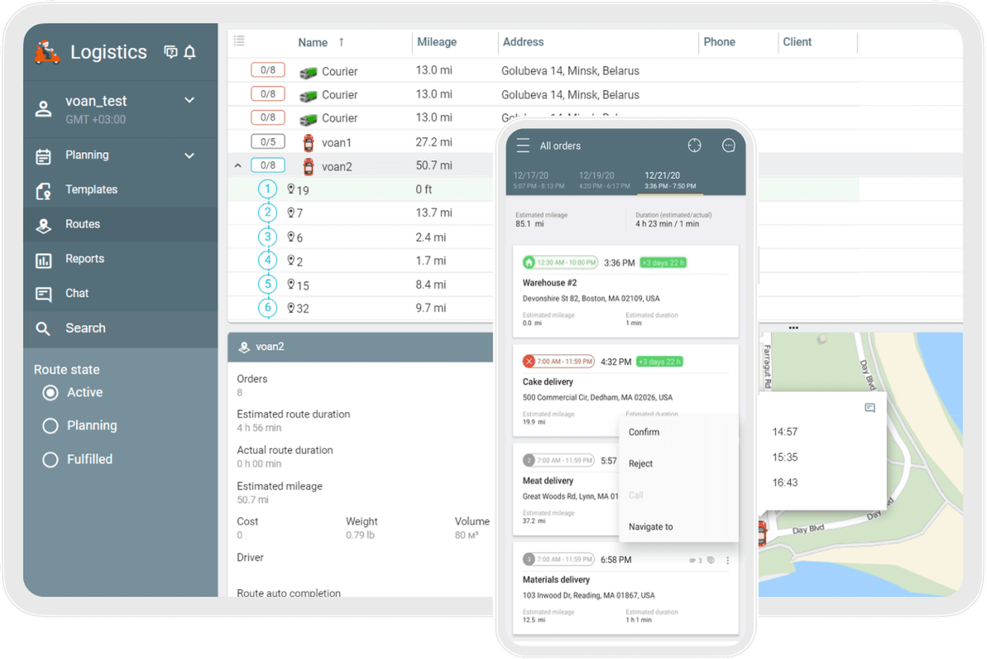 Solución Logistics: Gestión Integral de Flotas de Entrega